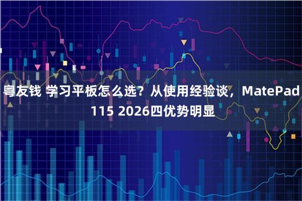 粤友钱 学习平板怎么选？从使用经验谈，MatePad 115 2026四优势明显