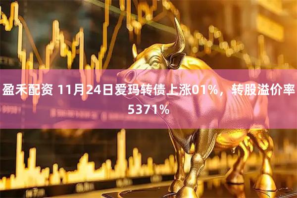 盈禾配资 11月24日爱玛转债上涨01%，转股溢价率5371%